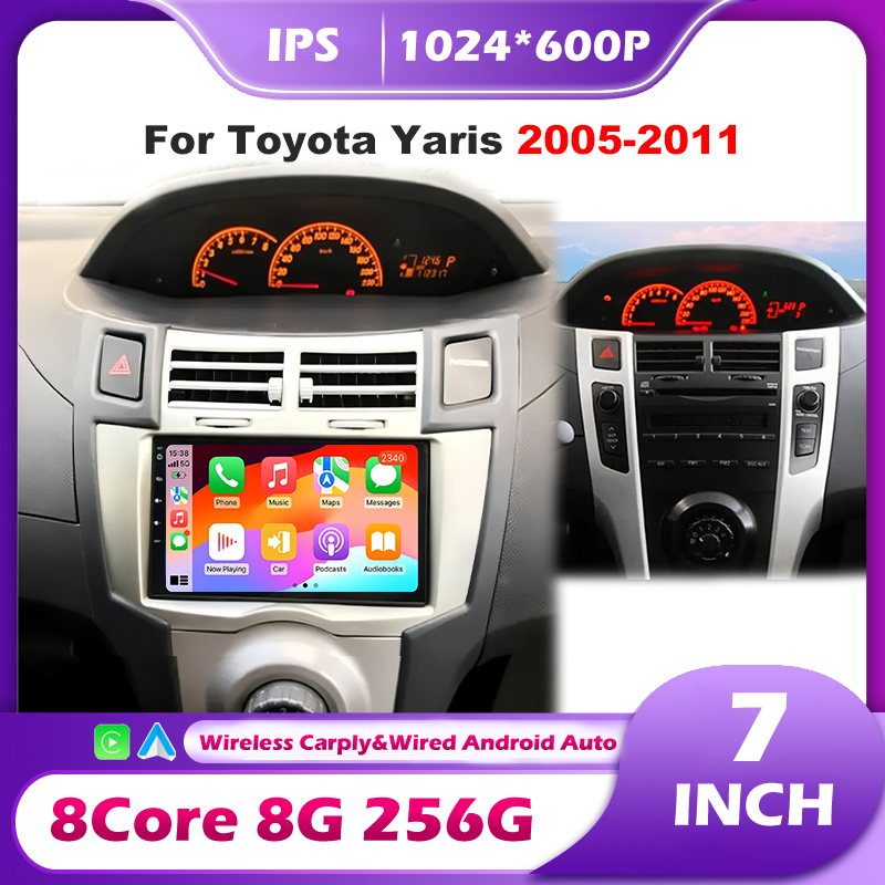 Car Accessories Online - 7' For Toyota Yaris 2005-2011 Car