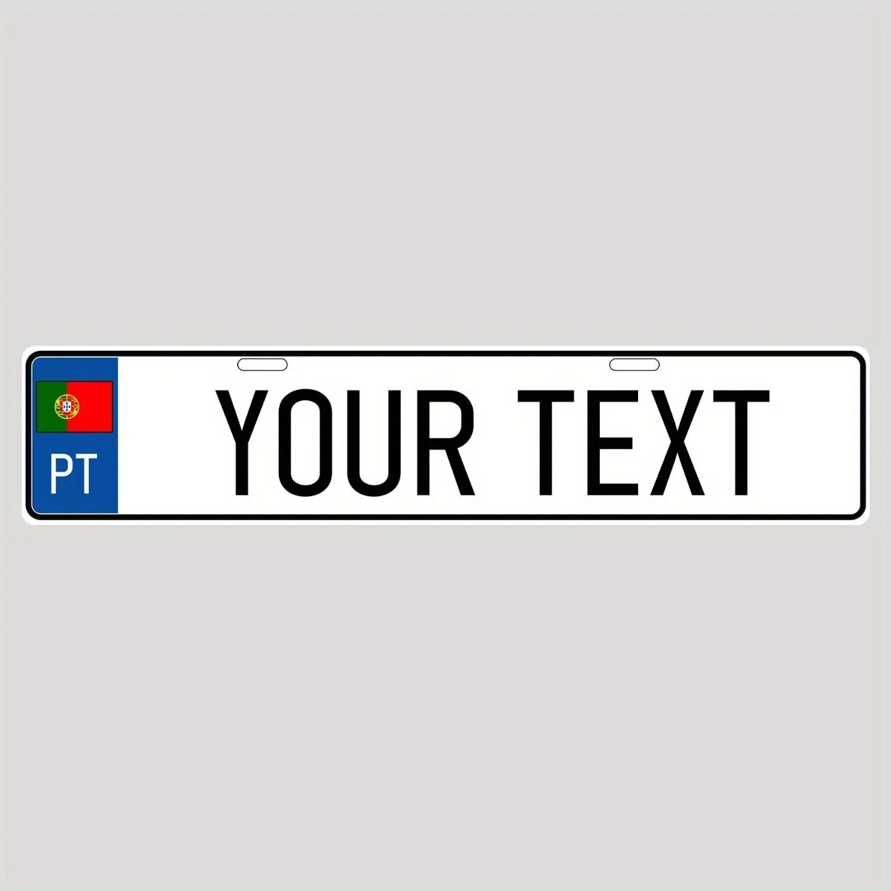 Car Accessories Inside - Custom-Made Retro Aluminum License Plate 40x10cm