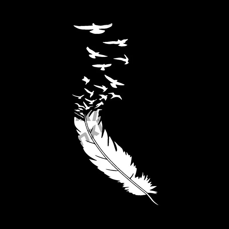 Car Accessories Online - Creative Feathers with Bird Cover Scratches
