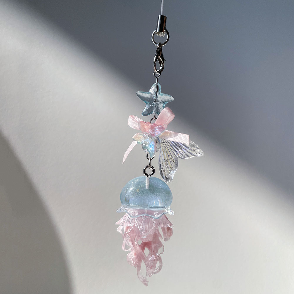 Blue Pink Jellyfish Phone Char - Car Accessories Bangkok review and price