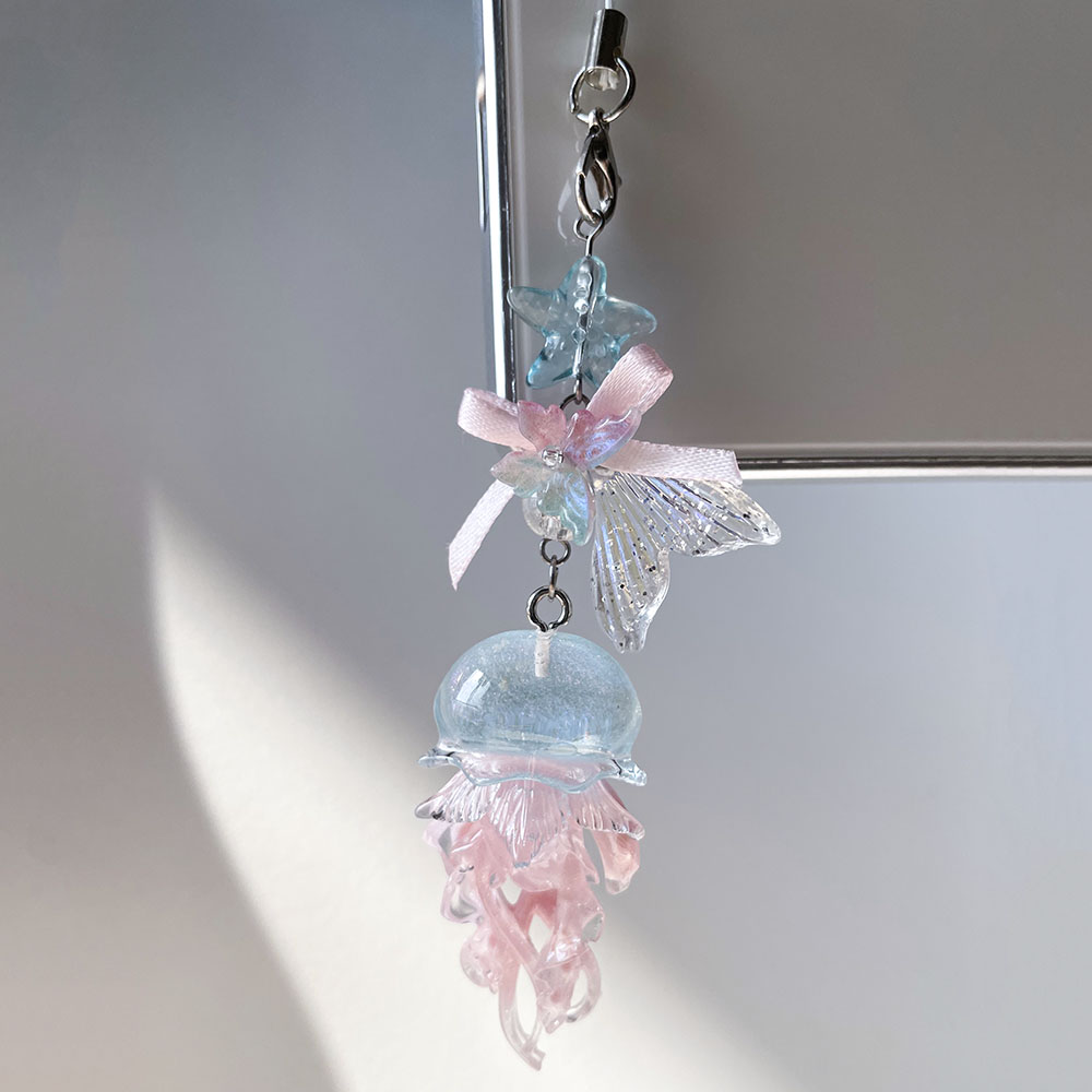 Blue Pink Jellyfish Phone Char - Car Accessories Bangkok review and price