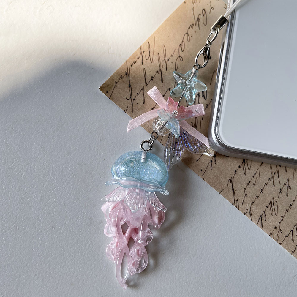 Blue Pink Jellyfish Phone Char - Car Accessories Bangkok review and price