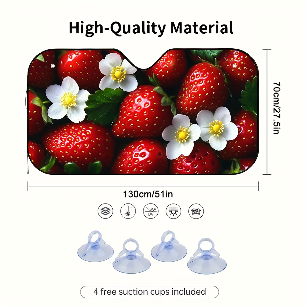 1pc Strawberries and Blossoms  - Car Accessories Must Have review and price