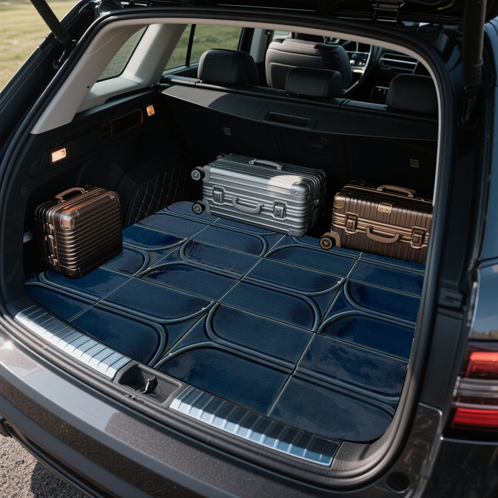 1pc Car Trunk Mat With Printed - Car Accessories Must Have review and price