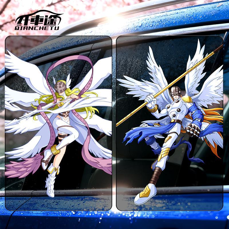 Digimon Car Sticker Cute Fashi - Car Accessories In Japan review and price