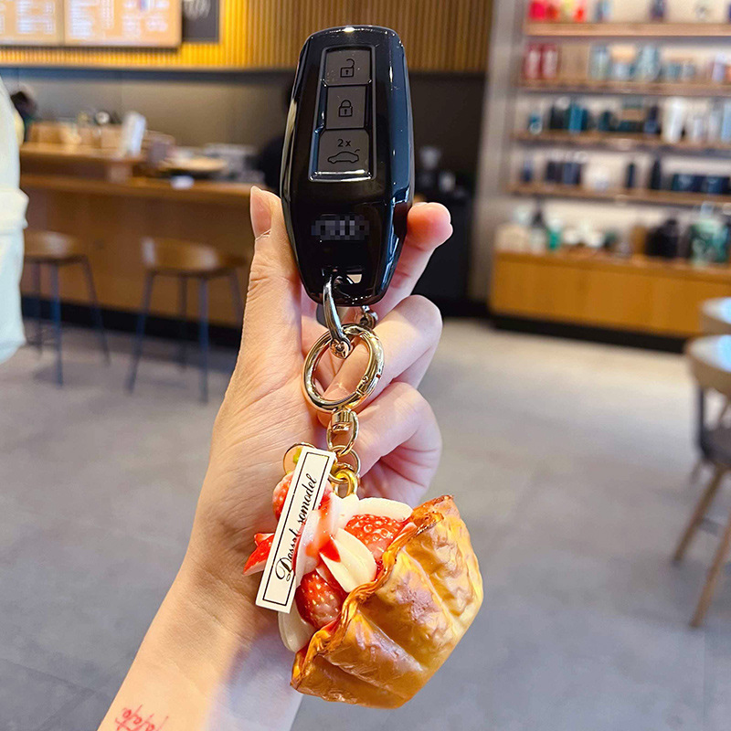 Creative PU Strawberry Egg Tar - Car Accessories In Japan review and price