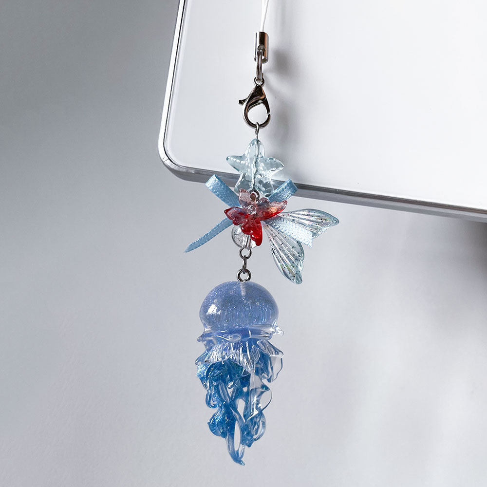 Blue Jellyfish Phone Chain Cha - Car Accessories Bangkok review and price
