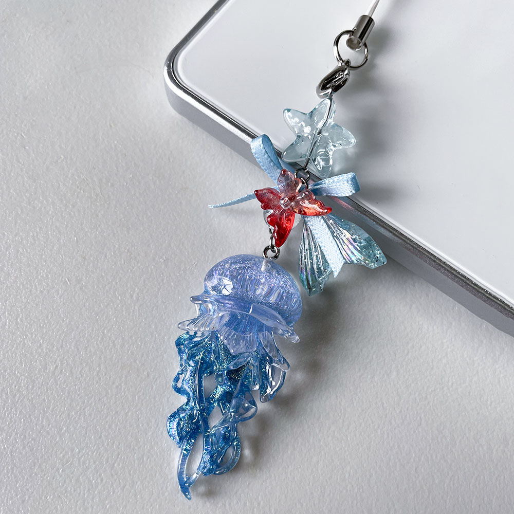 Blue Jellyfish Phone Chain Cha - Car Accessories Bangkok review and price