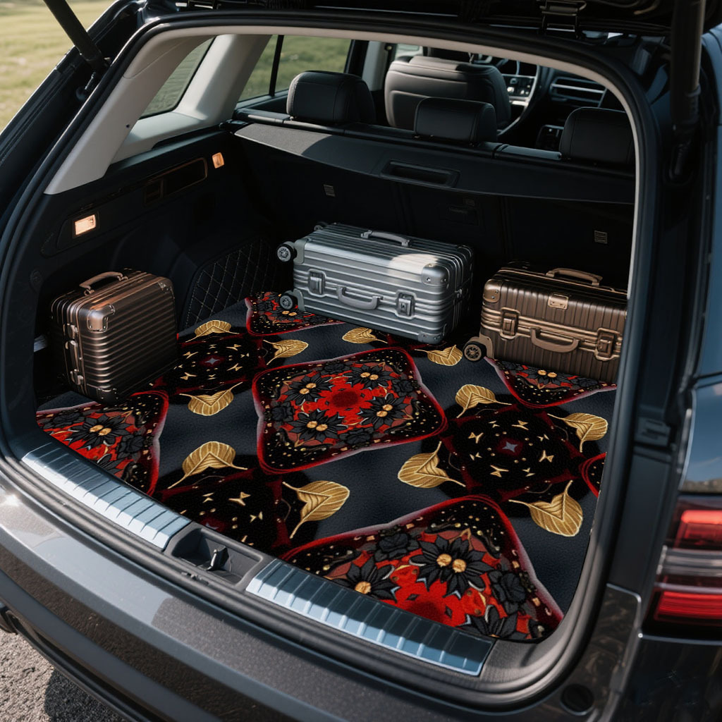 1pc Car Trunk Mat With Printed - Car Accessories Must Have review and price