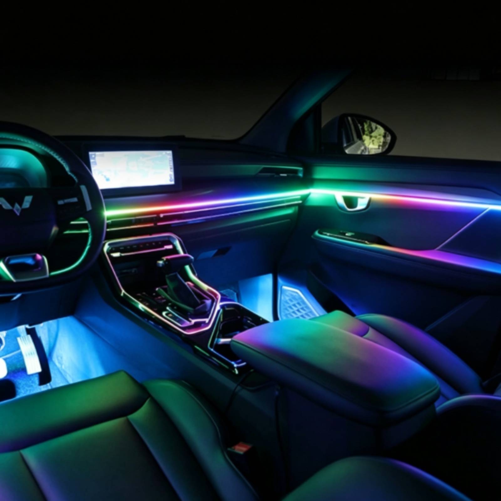 6 Pieces Acrylic Interior Car  - Led Interior Ambient Light review and price